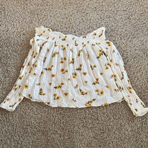 Off the shoulder floral top